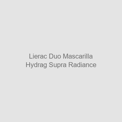 Lierac Duo Mascarilla Hydragenist Supra Radiance